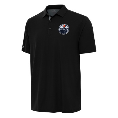 Поло Edmonton Oilers Antigua Black Era