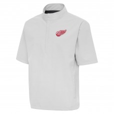 Ветровка на короткой молнии Detroit Red Wings Antigua Brisk - Heather Gray