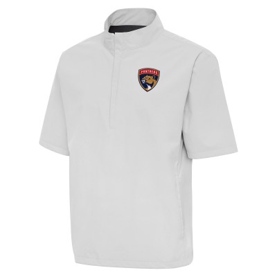 Ветровка на короткой молнии Florida Panthers Antigua Brisk - Heather Gray