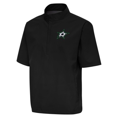 Ветровка на короткой молнии Dallas Stars Antigua Brisk - Black