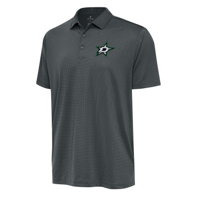 Dallas Stars Antigua Ellipse Polo - Charcoal