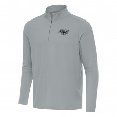 Los Angeles Kings Antigua Gray Intent Quarter-Zip Top