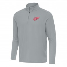 Кофта на короткой молнии Detroit Red Wings Antigua Intent - Gray