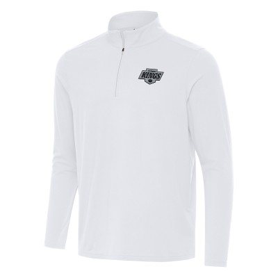 Los Angeles Kings Antigua White Intent Quarter-Zip Top