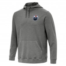 Толстовка Edmonton Oilers Antigua Heather Black Cloud