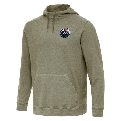 Толстовка Edmonton Oilers Antigua Olive Cloud