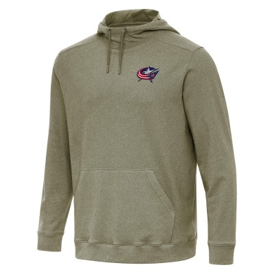 Columbus Blue Jackets Antigua Olive Cloud Pullover Hoodie