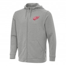 Толстовка на молнии Detroit Red Wings Antigua Effortless - Heather Gray