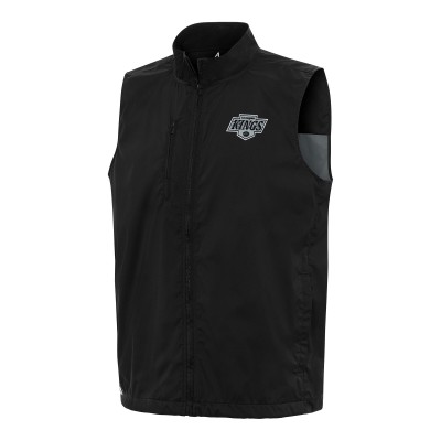 Los Angeles Kings Antigua Black Brisk Full-Zip Vest