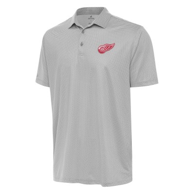 Поло Detroit Red Wings Antigua Rings - Gray/White