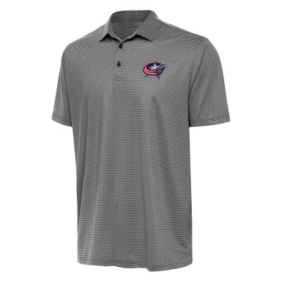 Columbus Blue Jackets Antigua Rings Polo - Black/White