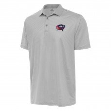 Columbus Blue Jackets Antigua Rings Polo - Gray/White