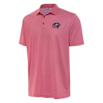 Columbus Blue Jackets Antigua Rings Polo - Red/White