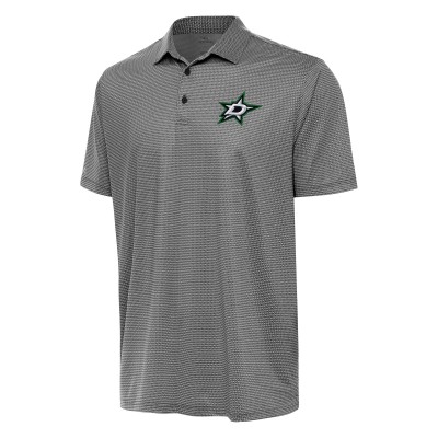 Dallas Stars Antigua Rings Polo - Black/White