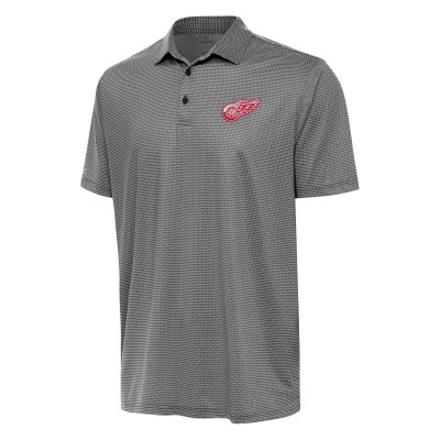 Поло Detroit Red Wings Antigua Rings - Black/White