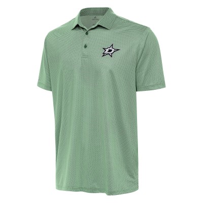 Dallas Stars Antigua Rings Polo - Hunter Green/White