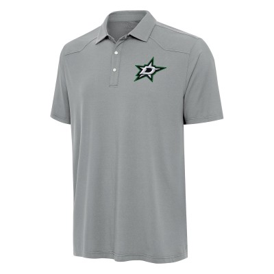 Dallas Stars Antigua Gray Western Polo