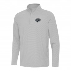 Los Angeles Kings Antigua Gray Twine Quarter-Zip Top