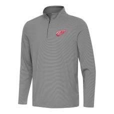 Кофта на короткой молнии Detroit Red Wings Antigua Twine - Black