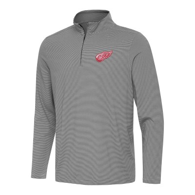 Кофта на короткой молнии Detroit Red Wings Antigua Twine - Black