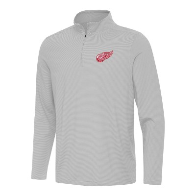 Кофта на короткой молнии Detroit Red Wings Antigua Twine - Gray