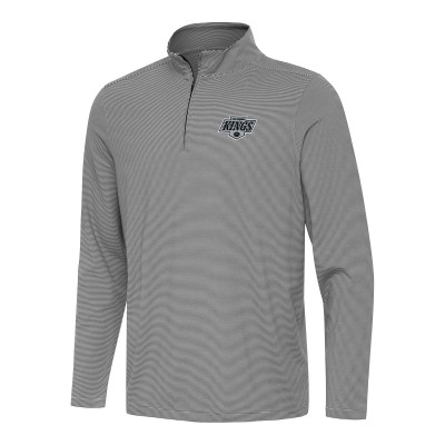 Los Angeles Kings Antigua Black Twine Quarter-Zip Top