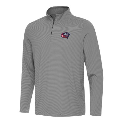 Кофта на короткой молнии Columbus Blue Jackets Antigua Twine - Black