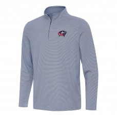 Columbus Blue Jackets Antigua Twine Quarter-Zip Top - Navy