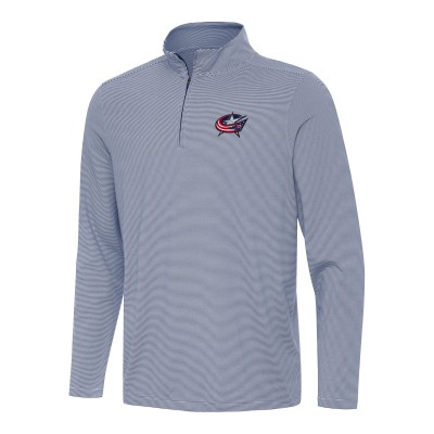 Columbus Blue Jackets Antigua Twine Quarter-Zip Top - Navy