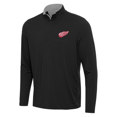 Кофта на короткой молнии Detroit Red Wings Antigua Content - Black/Gray