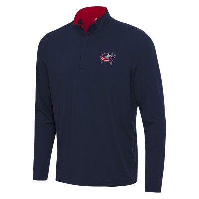 Кофта на короткой молнии Columbus Blue Jackets Antigua Content - Navy/Red