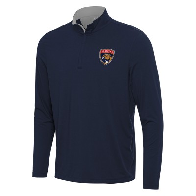 Кофта на короткой молнии Florida Panthers Antigua Content - Navy/Gray