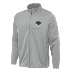 Los Angeles Kings Antigua Gray Links 2 Full-Zip Golf Jacket