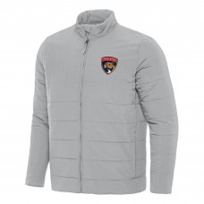 Florida Panthers Antigua Swelter Full-Zip Puffer Jacket - Gray