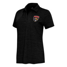Женская поло Florida Panthers Antigua Heather Black Layout V-Neck