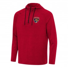 Толстовка на короткой молнии Florida Panthers Antigua Spikes - Heather Red