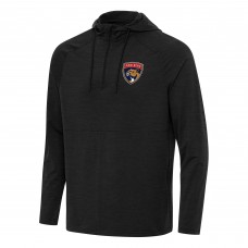 Толстовка на короткой молнии Florida Panthers Antigua Spikes - Heather Black