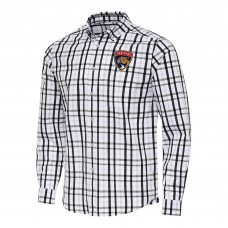 Рубашка Florida Panthers Antigua Tending 2 Button-Down - Black/Gray