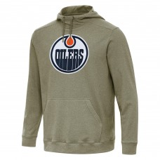 Толстовка Edmonton Oilers Antigua Olive Cloud