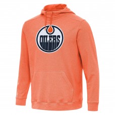 Толстовка Edmonton Oilers Antigua Heather Orange Cloud