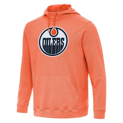 Толстовка Edmonton Oilers Antigua Heather Orange Cloud