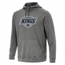 Los Angeles Kings Antigua Heather Black Cloud Pullover Hoodie