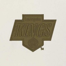 Los Angeles Kings Antigua Cream/Olive Intrepid Sand Raglan Long Sleeve Hoodie T-Shirt