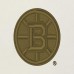 Футболка с длинным рукавом с капюшоном Boston Bruins Antigua Cream/Olive Intrepid Sand Raglan