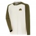 Футболка с длинным рукавом с капюшоном Colorado Avalanche Antigua Cream/Olive Intrepid Sand Raglan