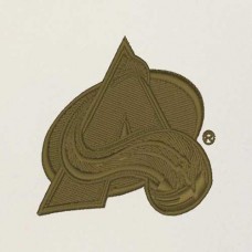 Футболка с длинным рукавом с капюшоном Colorado Avalanche Antigua Cream/Olive Intrepid Sand Raglan