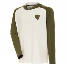 Футболка с длинным рукавом с капюшоном Florida Panthers Antigua Intrepid Sand Raglan - Cream/Olive