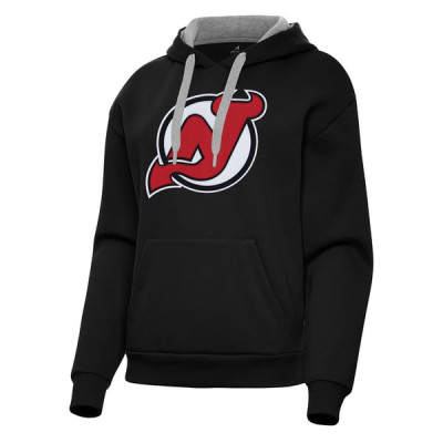 Женская толстовка New Jersey Devils Antigua Black Victory