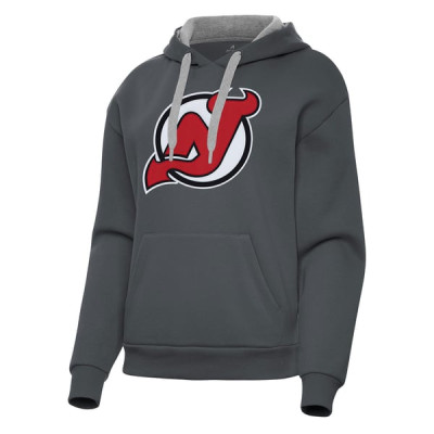 Женская толстовка New Jersey Devils Antigua Charcoal Victory