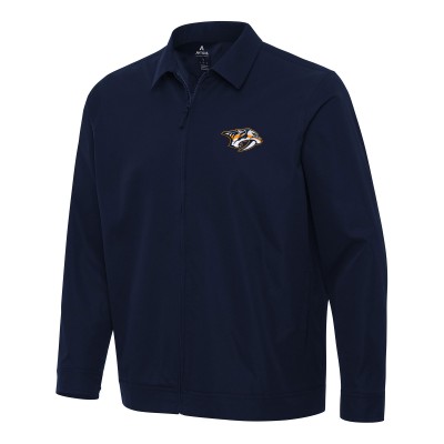 Nashville Predators Antigua Navy Pivot Full-Zip Jacket